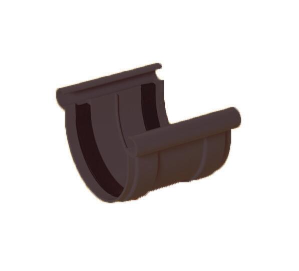 UNIÓN PERFIL  DOBLE VOLUTA MARRÓN