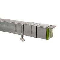 REGLE EXTENSIBLE ACERO GALVANIZADO CON PESTAÑA 2,5 A 4,9M - 1