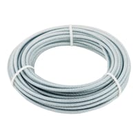 CABLE ACERO GALVANIZADO PLASTIFICADO 6 X 7 + 1  4   6 MM CABLES Y ESLINGAS. 15 M - 1