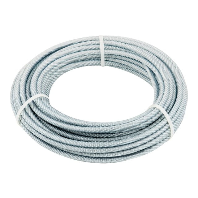 CABLE ACERO GALVANIZADO PLASTIFICADO 6 X 7 + 1  4   6 MM CABLES Y ESLINGAS. 15 M