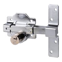 CERROJO PUERTA DE SEGURIDAD INTERIOR CROMADO 5 LLAVES AMIG - 1