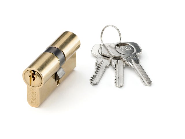 CILINDRO BOMBIN LLAVES IGUALES 30 X 30  MM. LATON YALE 2 UDS.
