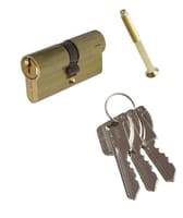 CILINDRO BOMBIN 30 X 30  MM. SERRETA LEVA 14  MM. LATON MCM - 1