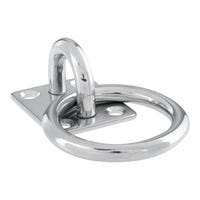 PLACA PASACABO CON ANILLA ACERO INOXIDABLE 50 X 80 MM - 1