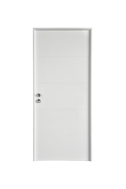 PUERTA RESIDENCIAL LACADA BLANCA 80 CM DERECHA - 1