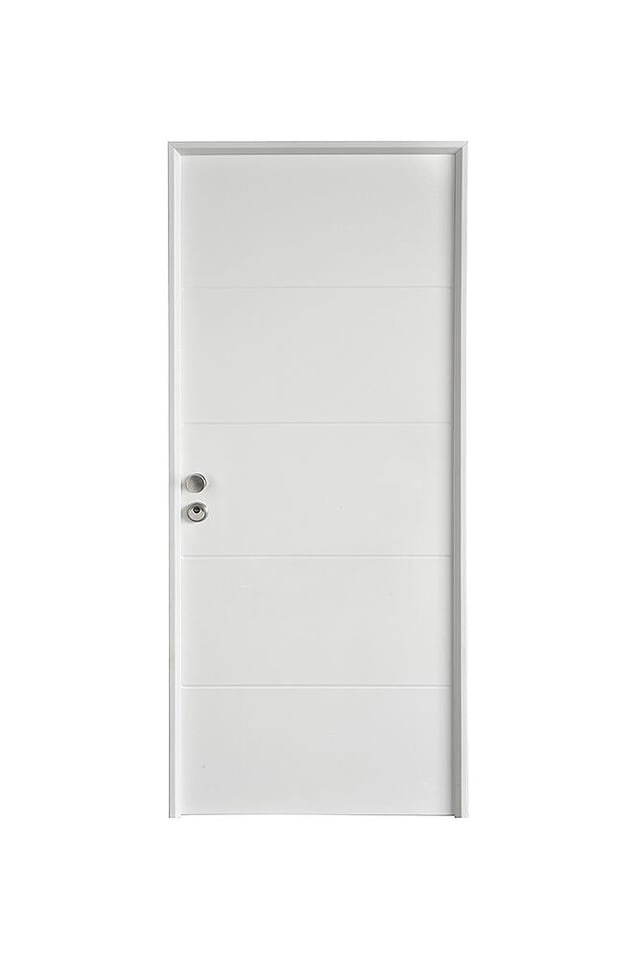 PUERTA RESIDENCIAL LACADA BLANCA 80 CM DERECHA