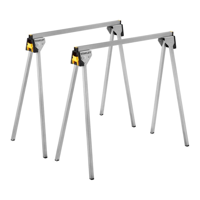 2 CABALLETES PLEGABLES METALICO STANLEY