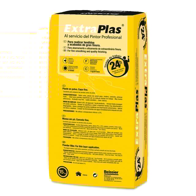 PLASTE EN POLVO CAPA FINA 5KG EXTRAPLAS 24 HORAS 