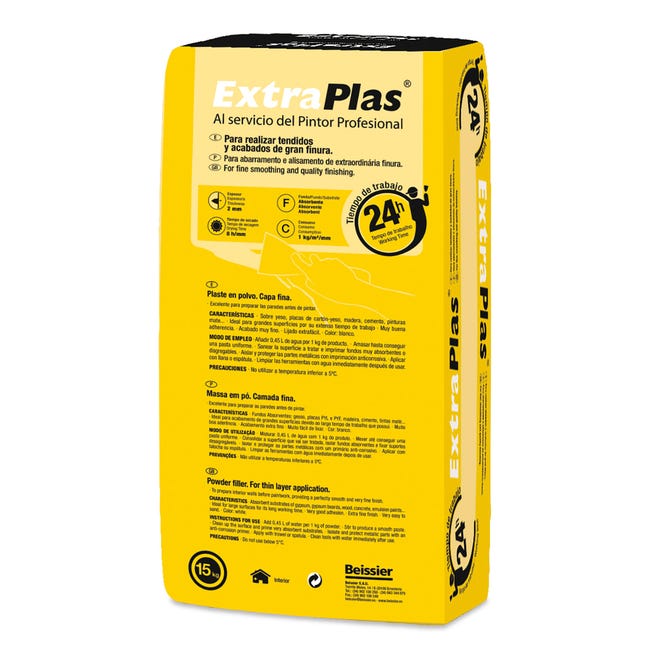 PLASTE EN POLVO CAPA FINA 5KG EXTRAPLAS 24 HORAS  - 1