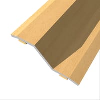 PERFIL TRANSICIÓN SUELO DESNIVEL ADHESIVO ACERO ROBLE RUSTICO 83CM - 1