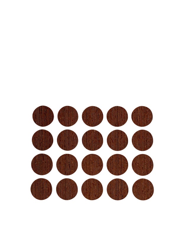TAPA ADHESIVA PARA TORNILLO WENGE. 40 UDS