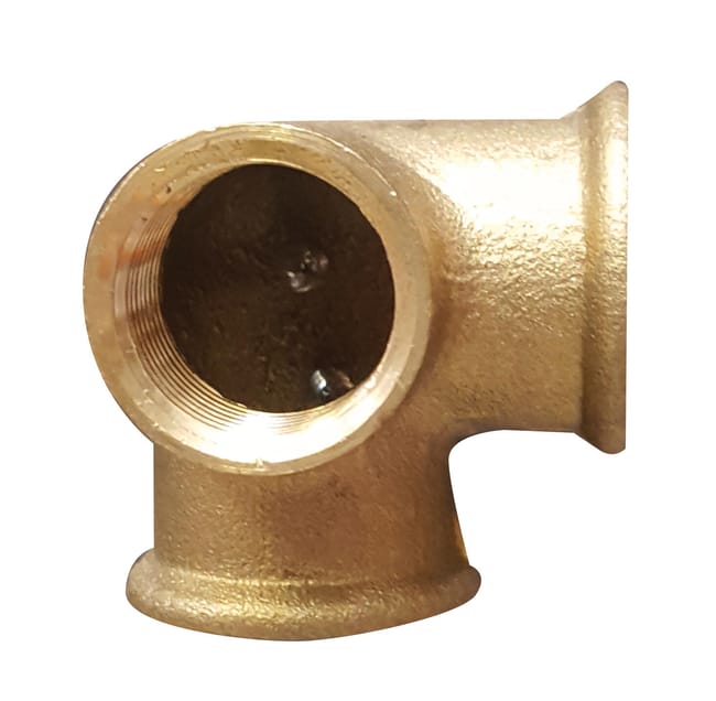 CODO 3 VIAS LATÓN 1/2