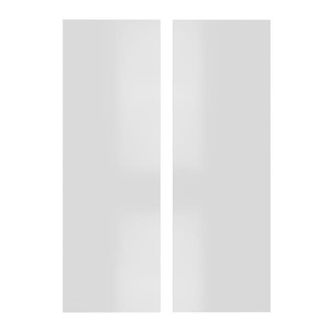 KIT 2 PUERTAS PARA MUEBLE DE COCINA SEVILLA BLANCO BRILLO PET 90X63CM - 1