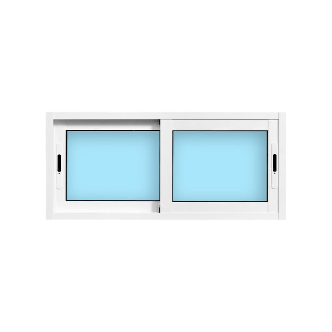 VENTANA ALUMINIO CORREDERA BLANCA 100X45CM - 1