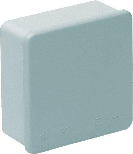 CAJA DE REGISTRO ELÉCTRICO ESTANCA 80X80X35MM PARA SUPERFICIE DE EXTERIOR CON TAPA A PRESIÓN