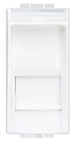 TOMA RED RJ45 ESTRECHO SERIE LIVING BLANCO - 1