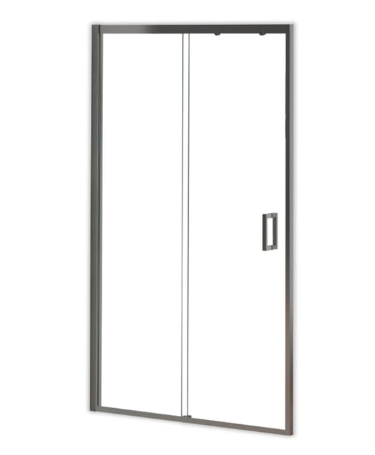 MAMPARA DE DUCHA FRONTAL CORREDERA DENVER PRO 90CM CROMO - 1