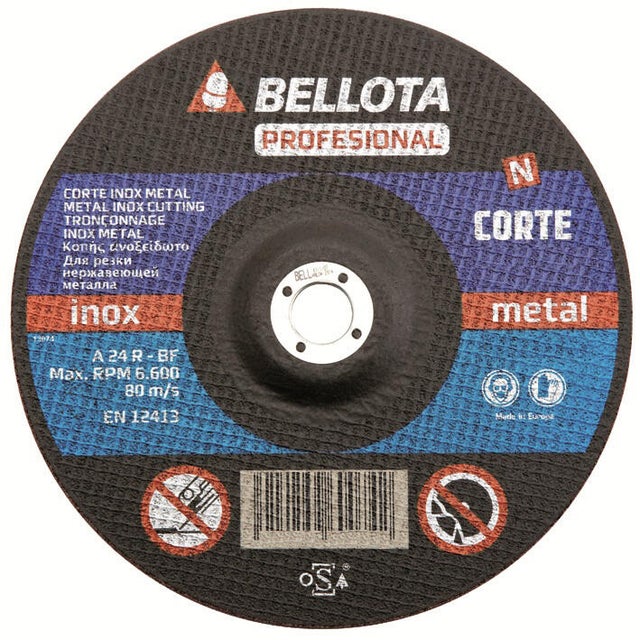 DISCO AMOLADORA CORTE METAL 125MM BELLOTA