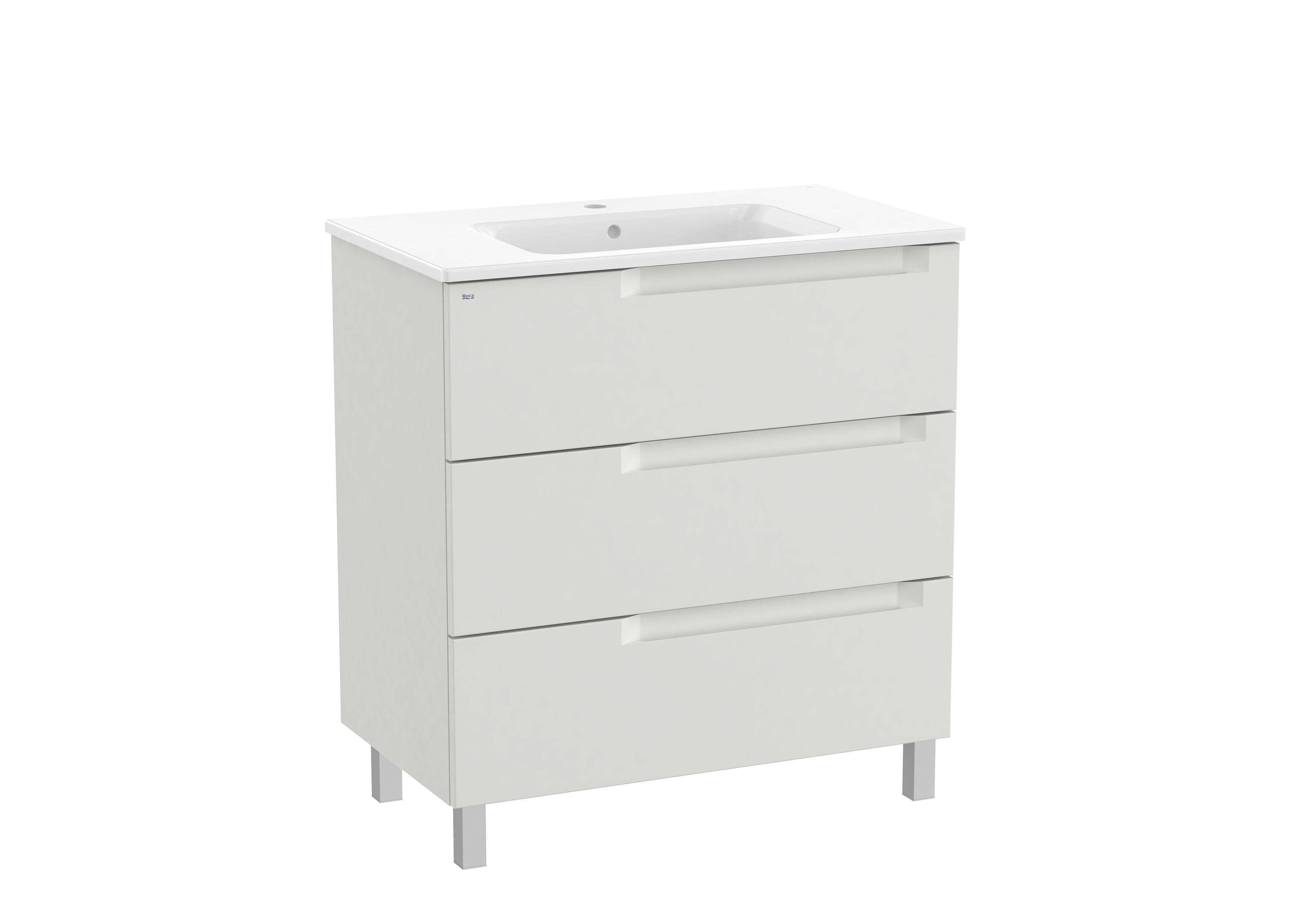MUEBLE DE BAÑO CON LAVABO ROCA BORNEO GRIS CLARO 80.5X46CM - 2