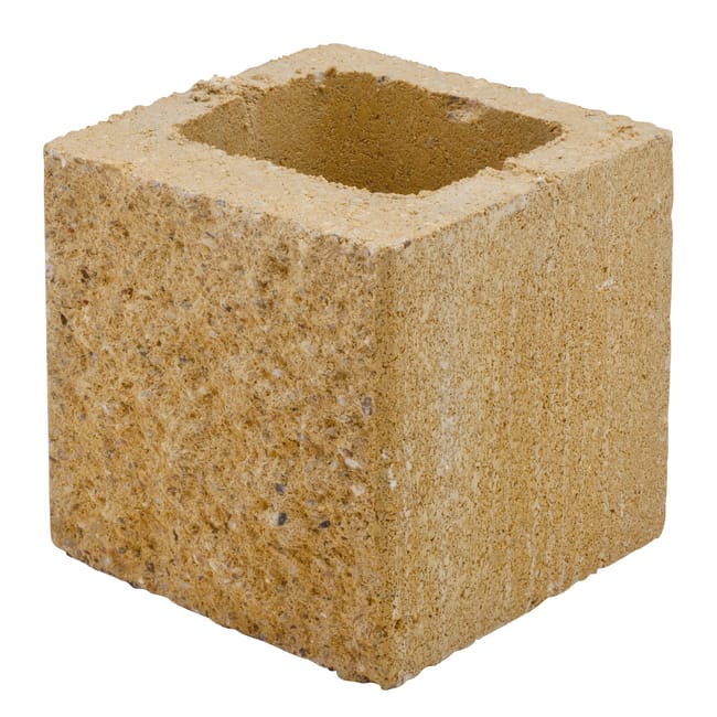 BLOQUE DE HORMIGÓN SPLIT MEDIO ALBERO 19X19X19 CM - 1