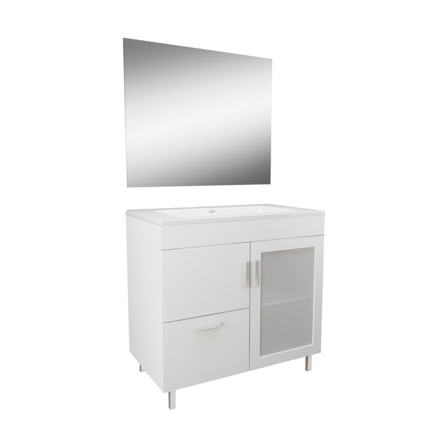 CONJUNTO MUEBLE DE BAÑO CALIPSO BLANCO 81X45,2CM