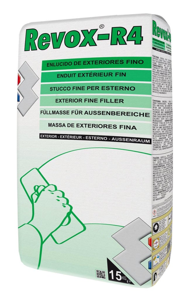 PLASTE EN POLVO CAPA FINA 15KG REVOX R-4 3 HORAS 