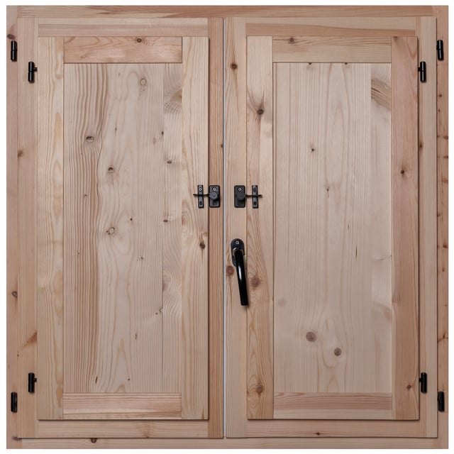 VENTANA DE MADERA   CON POSTIGO 100X100CM