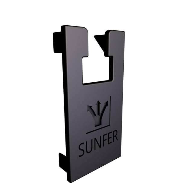 TAPA LATERAL NEGRA PARA PERFIL G1 SUNFER 40 UNIDADES