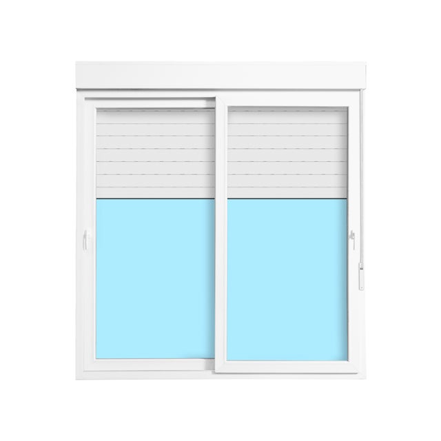BALCONERA PVC BLANCA CORREDERA CON PERSIANA 200 X 218,5 CM