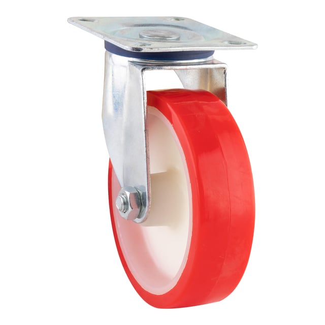 RUEDA 125MM POLIURETANO. HASTA 150KG. LLANTA METAL