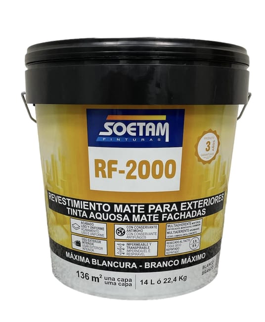 REVESTIMIENTO FACHADA RF-2000 14L BLANCO - 1