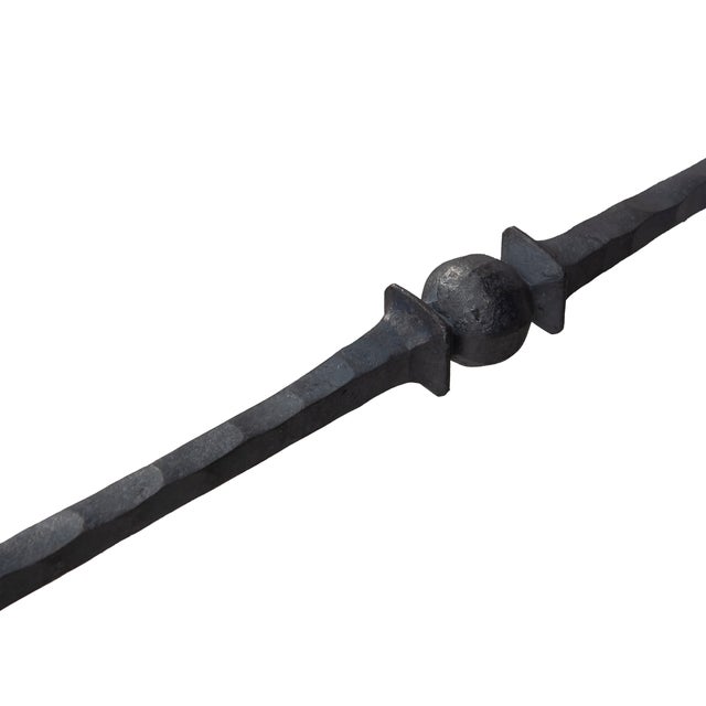 BARRA DE HIERRO FORJADO UNA BOLA 12X32MM 1M