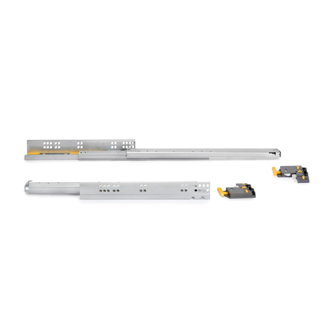 GUÍA PARA CAJÓN 39CM CON ENGANCHE GALVANIZADA FIJACION LATERAL