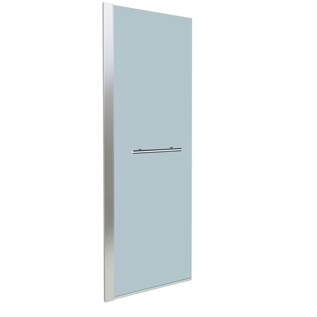 MAMPARA PANEL DE DUCHA PUERTA ABATIBLE CARIBE 50CM CON TIRADOR CROMO