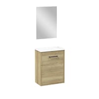 CONJUNTO MUEBLE DE BAÑO MAYA ROBLE 40X22CM 1 PUERTA - 2