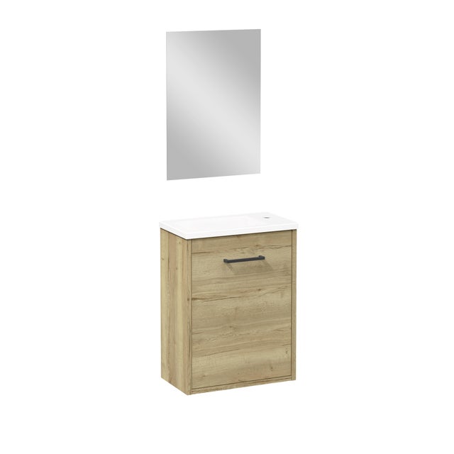 CONJUNTO MUEBLE DE BAÑO MAYA ROBLE 40X22CM 1 PUERTA