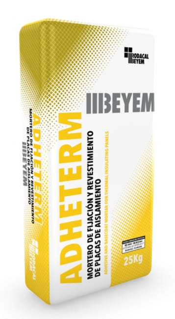 MORTERO ADHESIVO Y REGULADOR BEYEM SATE 25KG GRIS - 1