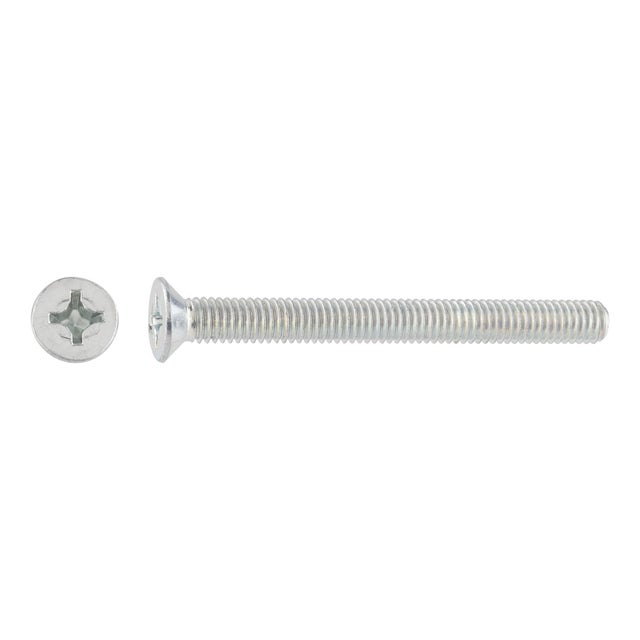 TORNILLOS MÉTRICOS AVELLANADOS PARA METAL CINCADOS 6X60MM. 100UDS