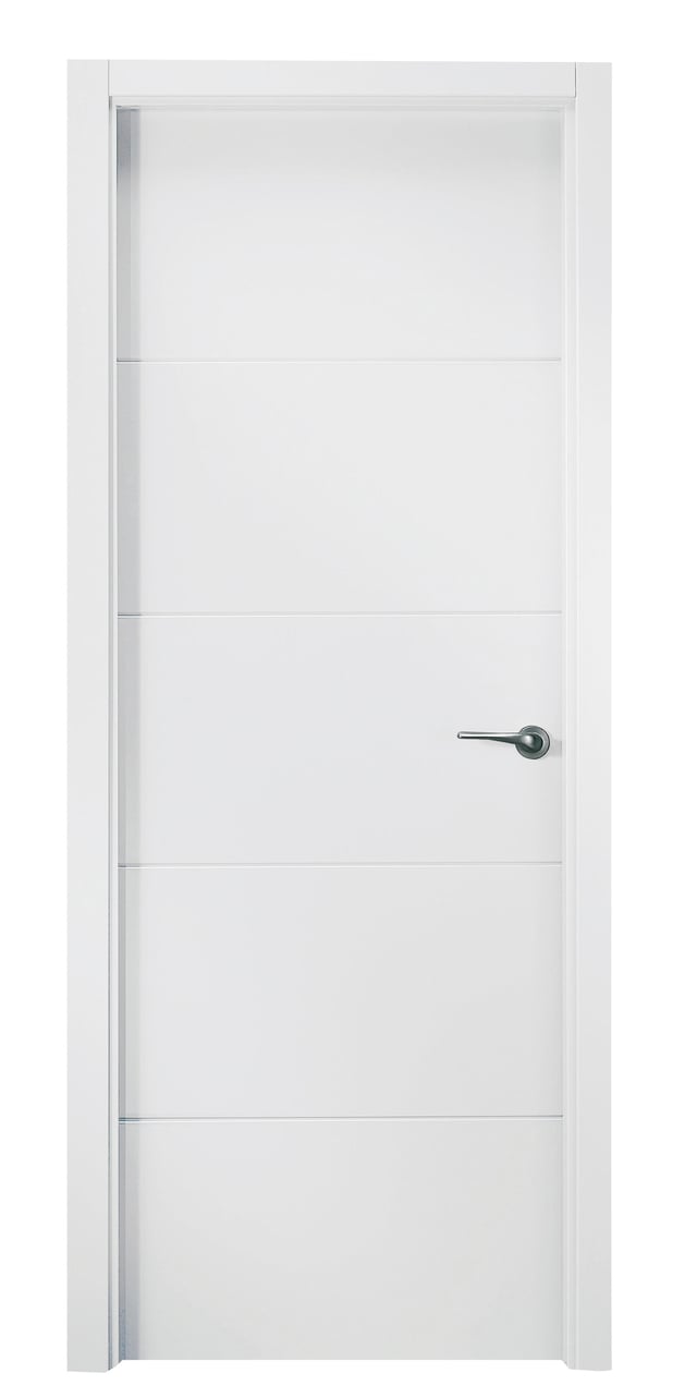 PUERTA ABATIBLE EN BLOCK VT5 LACADA BLANCA 60,5CM CIEGA IZQUIERDA