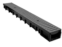 KIT CANALETA HYDROMINIPLUS + REJILLA COMPOSITE NEGRO 100X13.2X8.4CM - 1