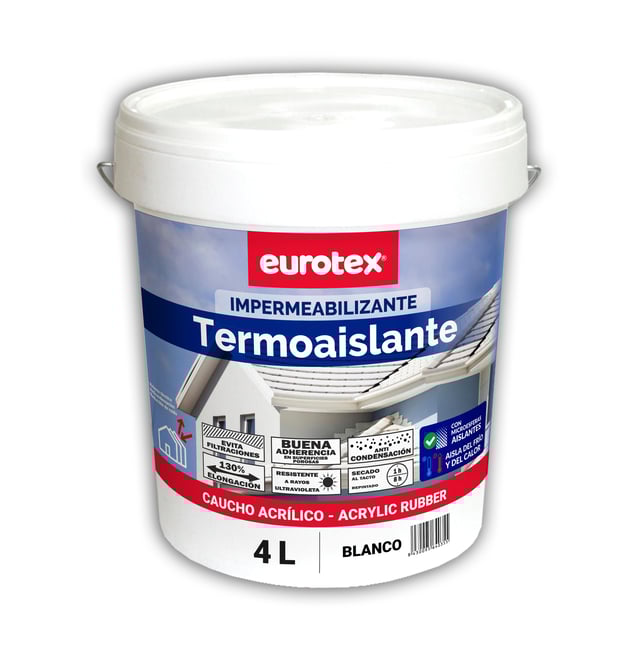 IMPERMEABILIZANTE TERMOAISLANTE 4L BLANCO