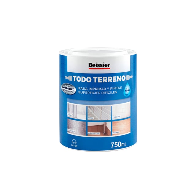 IMPRIMACIÓN MULTI AL AGUA TODO TERRENO BEISSIER 750ML NEGRO