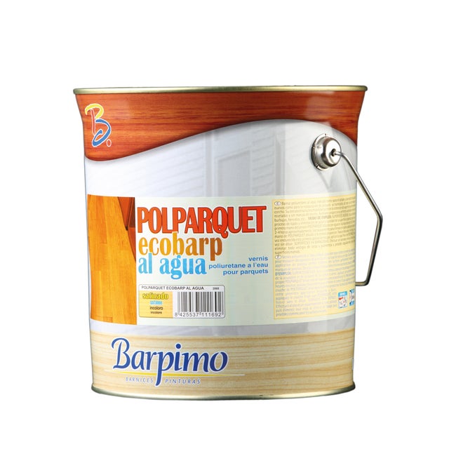 BARNIZ AL AGUA BRILLANTE POLIPARQUET ECOBARP 4L