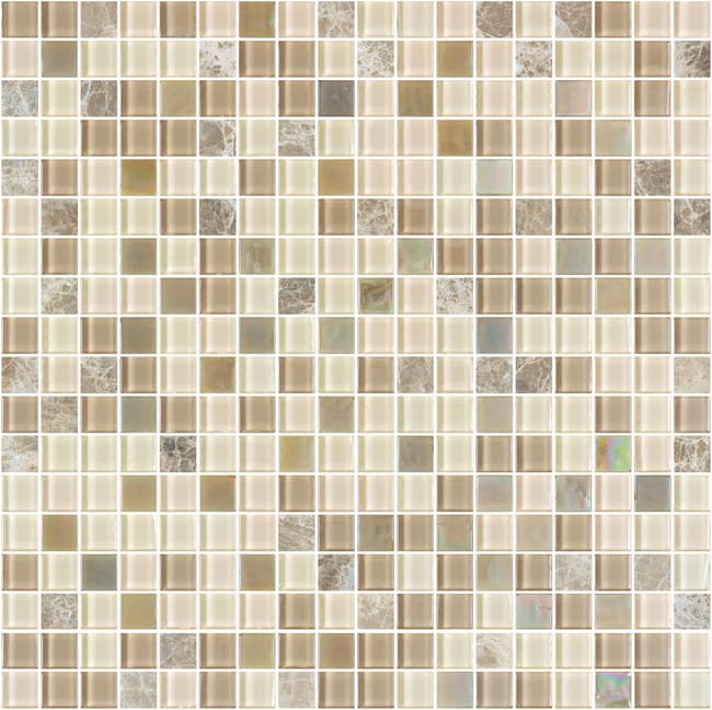 MOSAICO PIEDRA NATURAL 30X30 CM. DOT BEIGE - 1