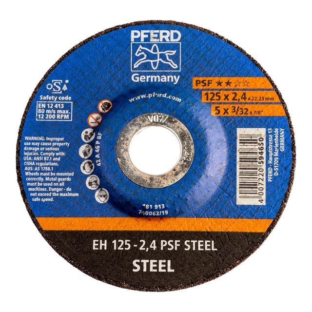 DISCO AMOLADORA CORTE METAL 125MM PFERD