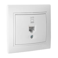 TOMA RED RJ45 SERIE EUROPA BLANCO - 1