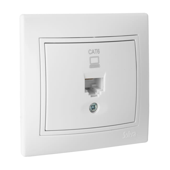 TOMA RED RJ45 SERIE EUROPA BLANCO - 1