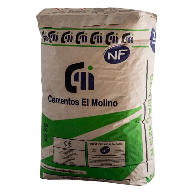 CEMENTO GRIS EL MOLINO 42,5R 25 KG