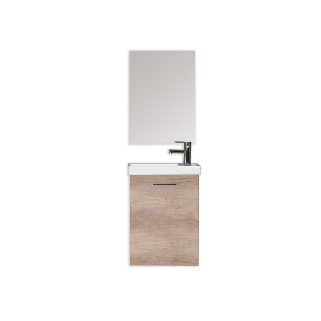 CONJUNTO MUEBLE DE BAÑO COMPAQ ROBLE 40X50CM
