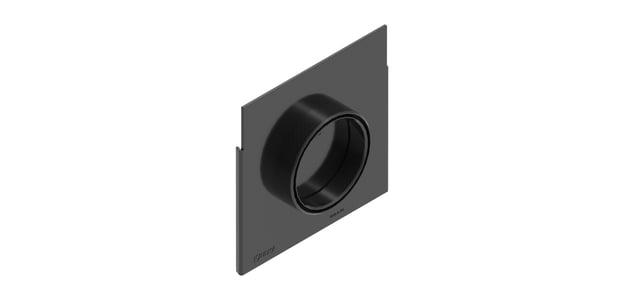TAPA CIEGA CON SALIDA 63/75MM PARA CANALETA 1M H100MM